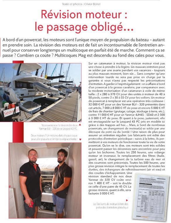 Reconstruction de moteur de bateau Fréjus